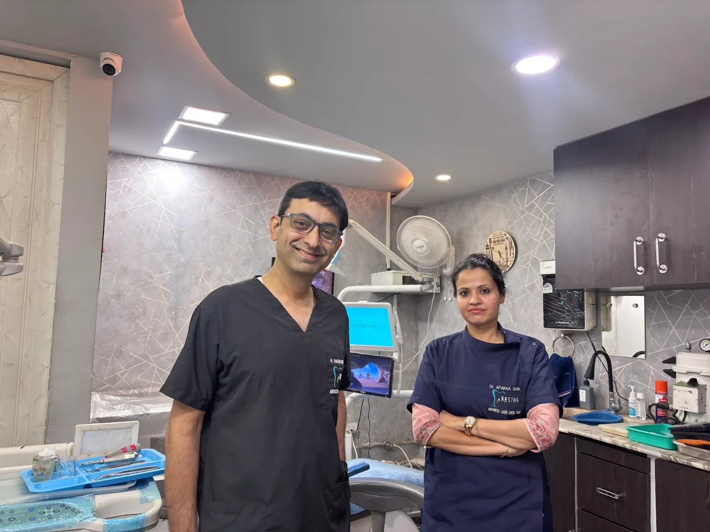Team photograph inside Aastha Dental Care